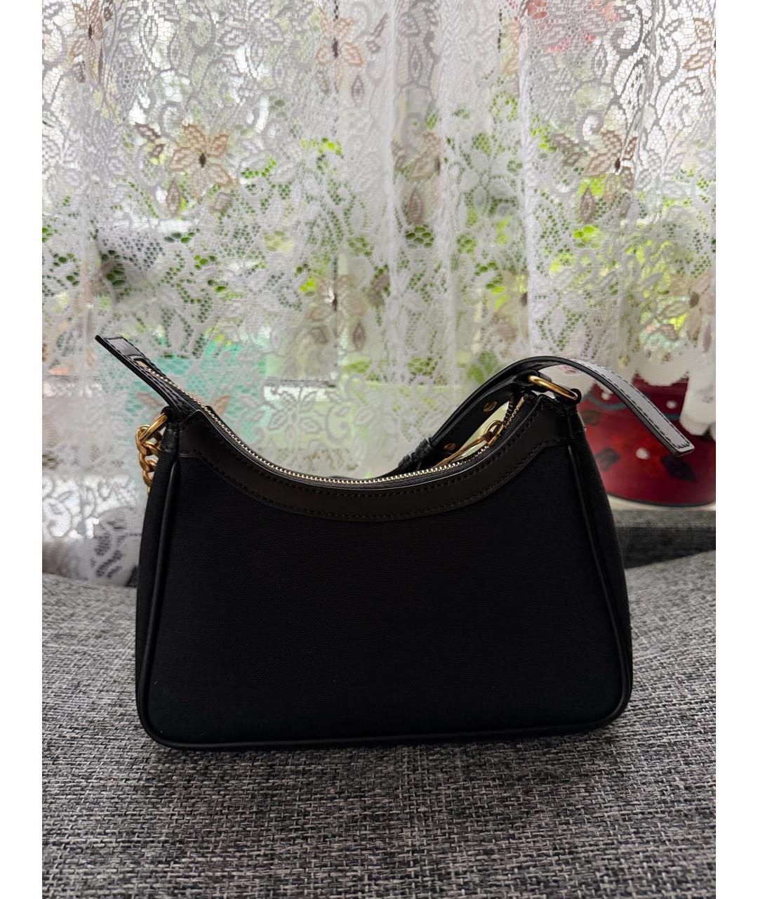 BALMAIN Черная хлопковая сумка с короткими ручками, фото 3