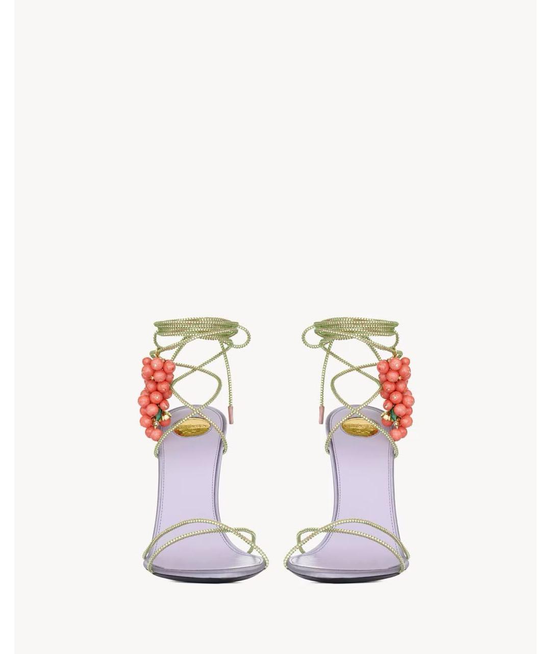 SAINT LAURENT Фиолетовые туфли, фото 2