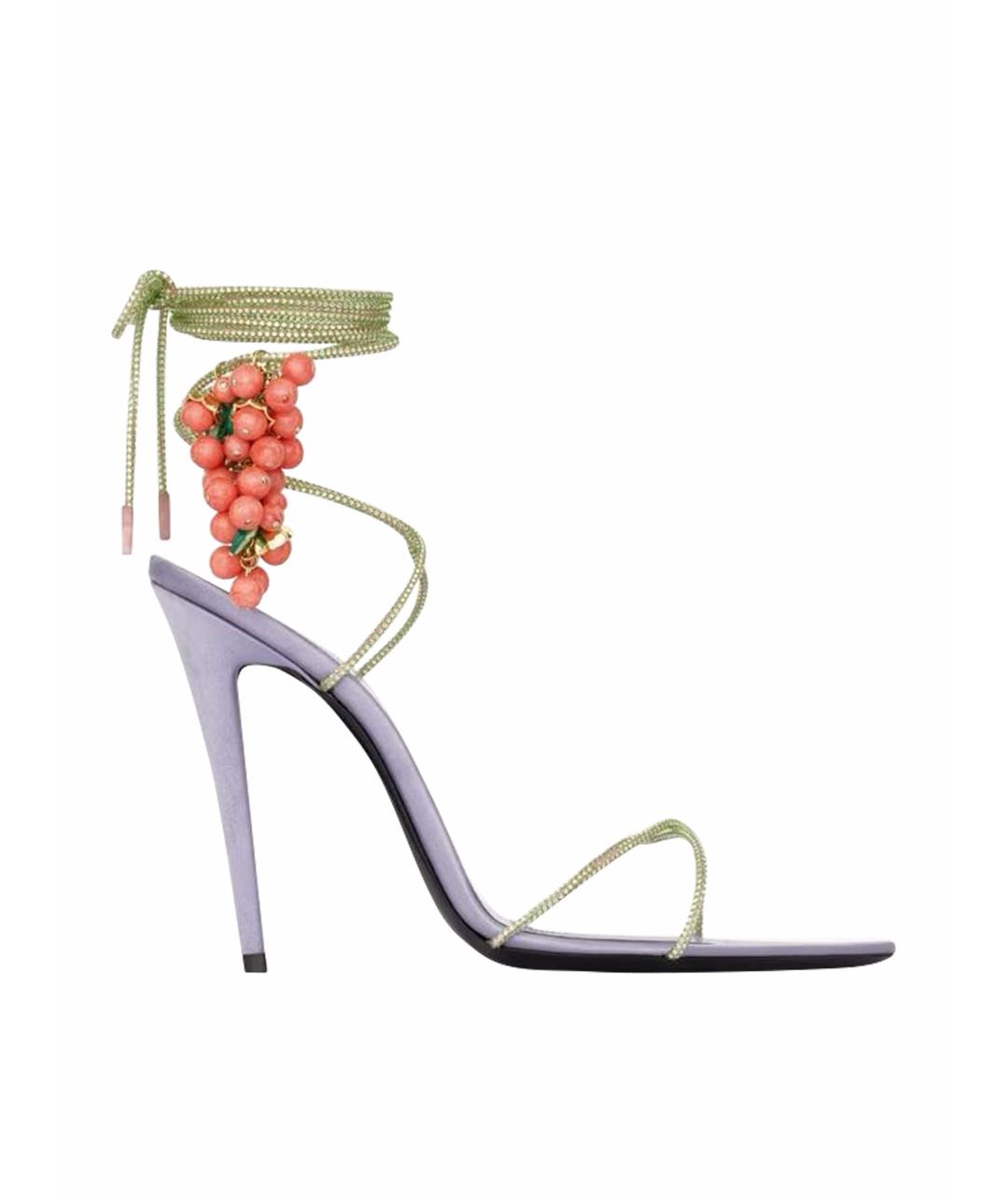 SAINT LAURENT Фиолетовые туфли, фото 1