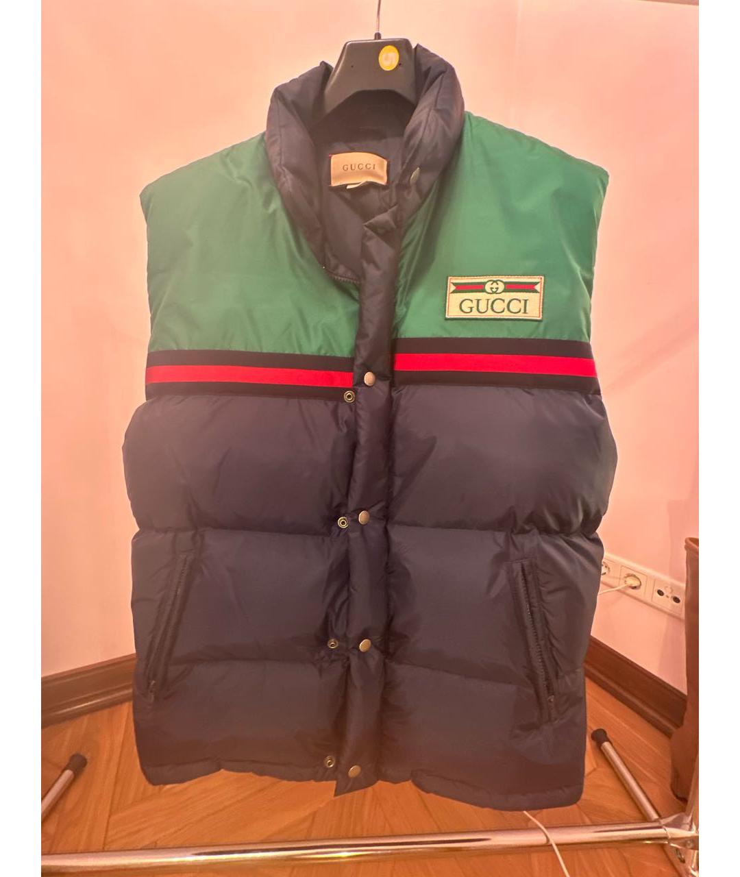 GUCCI Темно-синий жилет, фото 8