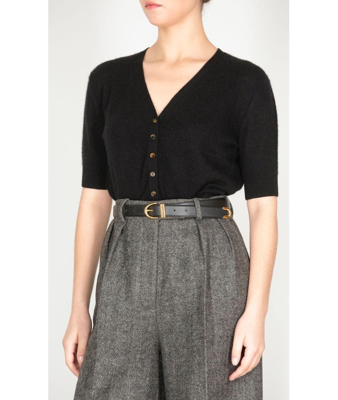 KHAITE Черный кашемировый кардиган, фото 3