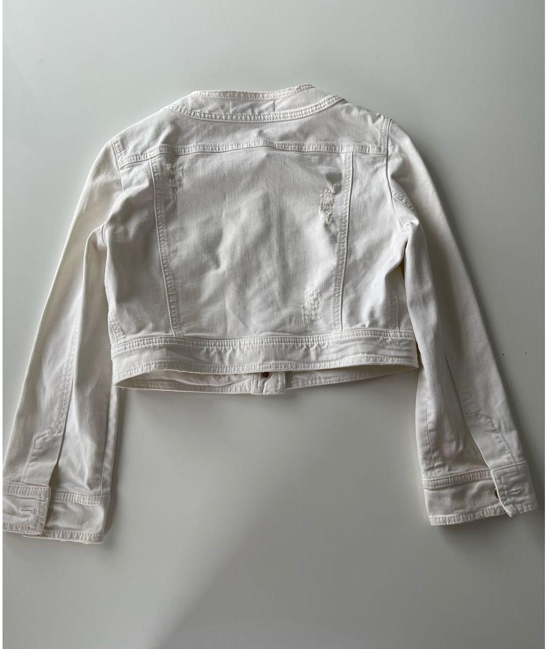 DOLCE&GABBANA Белый деним жакет/пиджак, фото 2