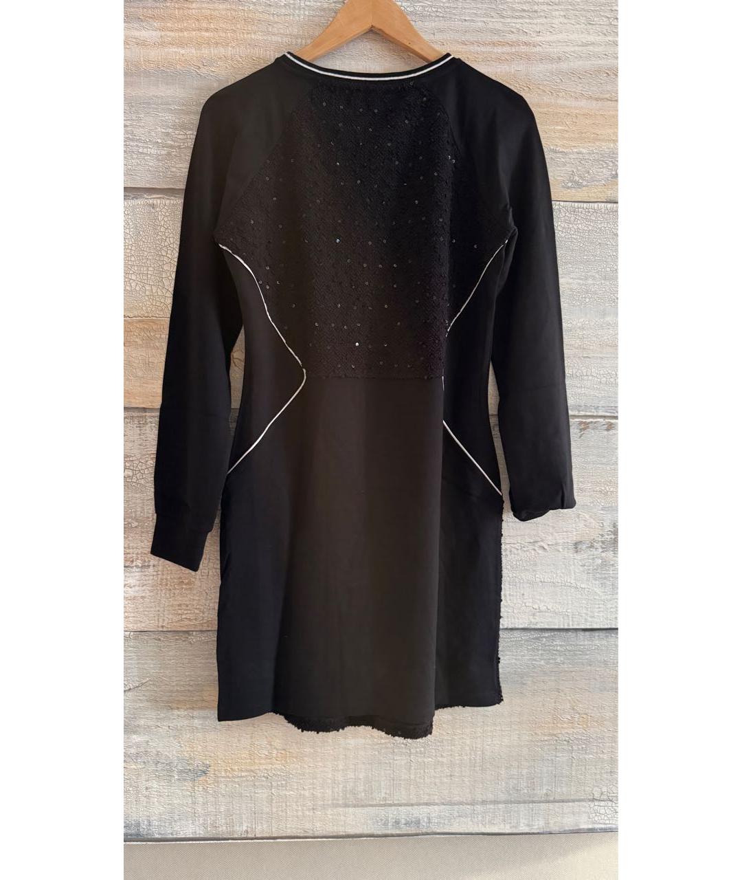 LIU JO Черное вискозное коктейльное платье, фото 2