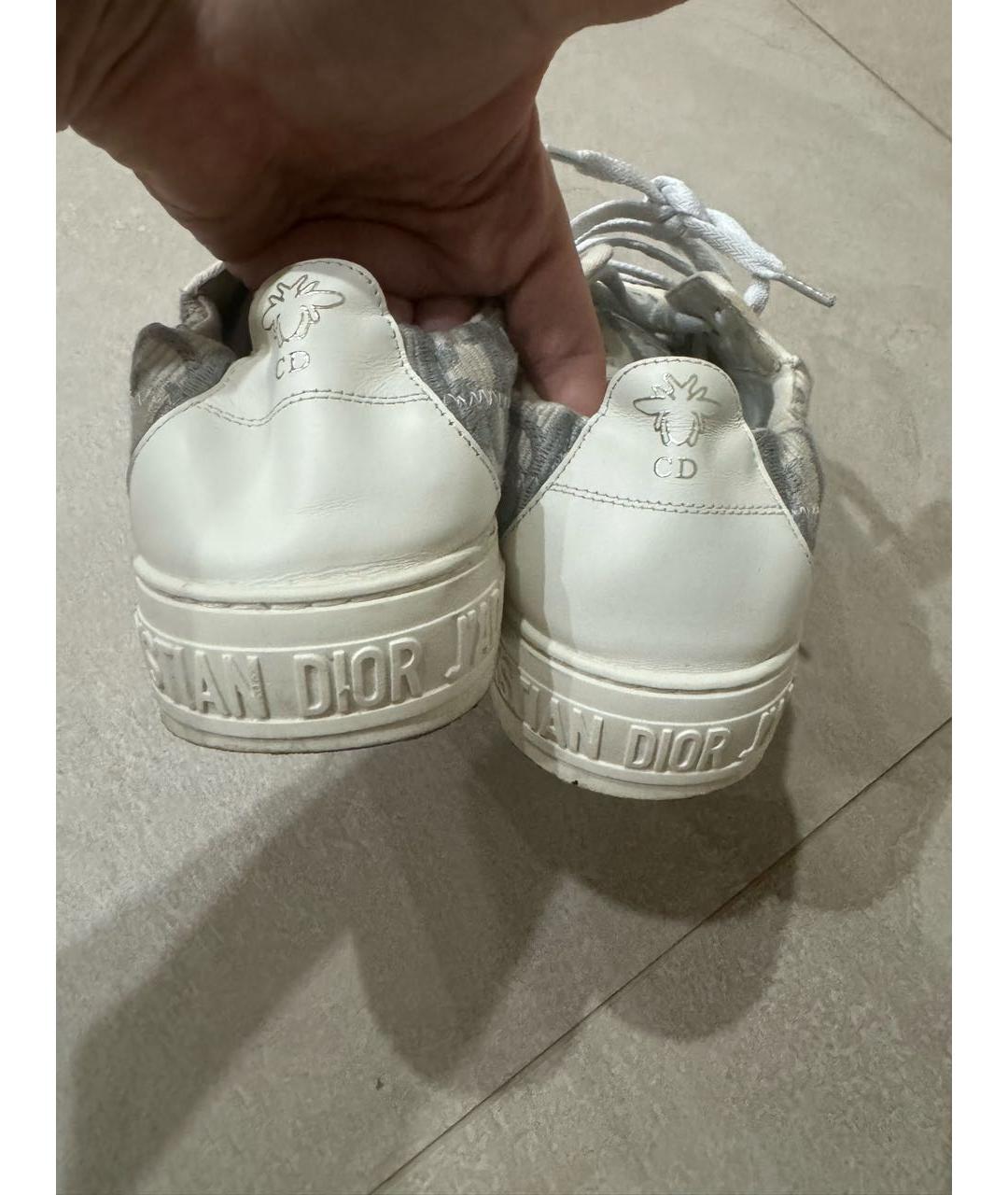 CHRISTIAN DIOR Серые текстильные кроссовки, фото 5