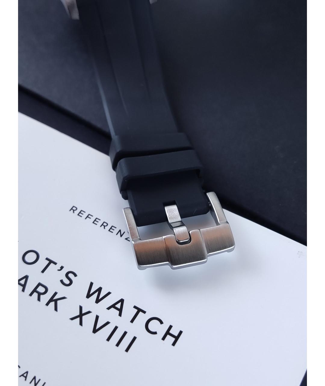 IWC Schaffhausen Черные металлические часы, фото 5