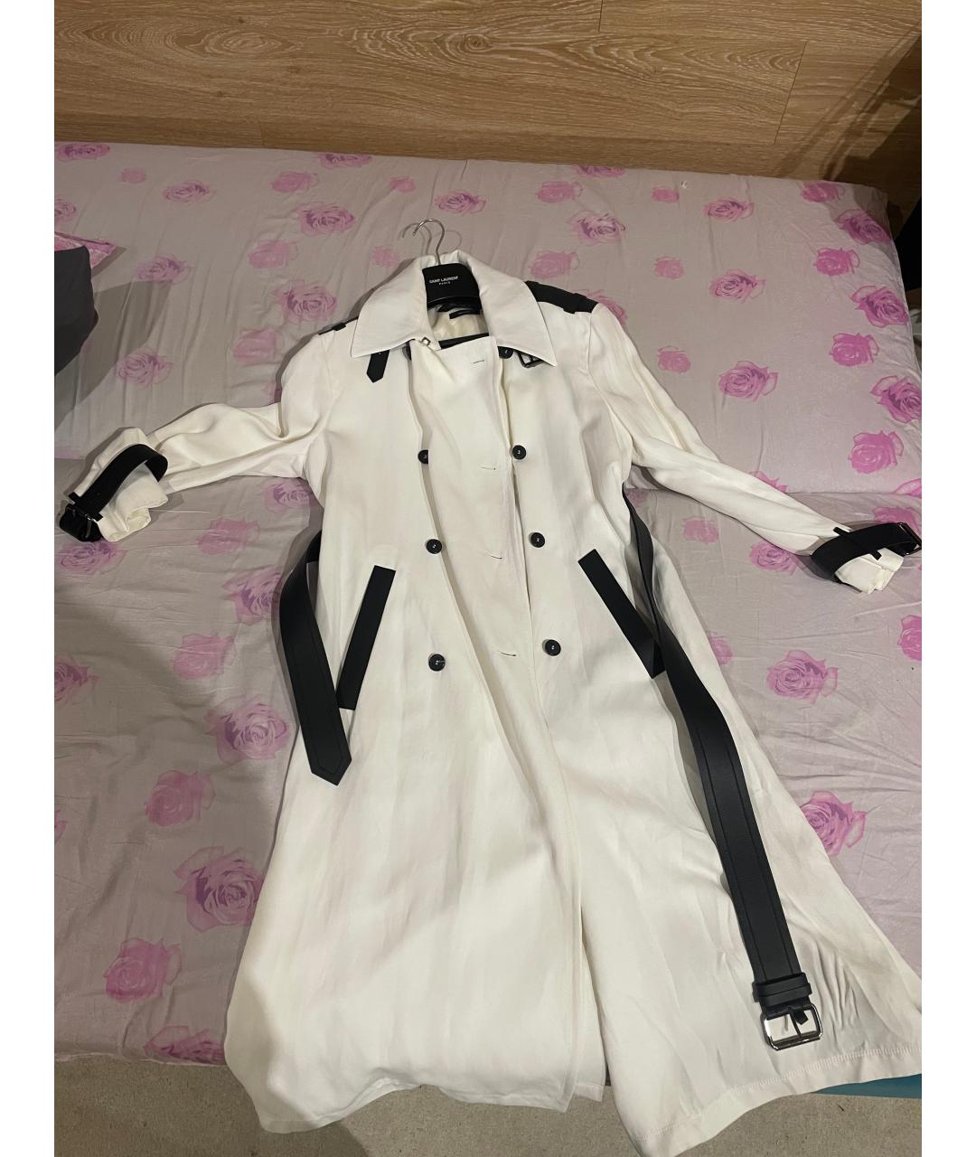 TOM FORD Белый кожаный тренч/плащ, фото 3