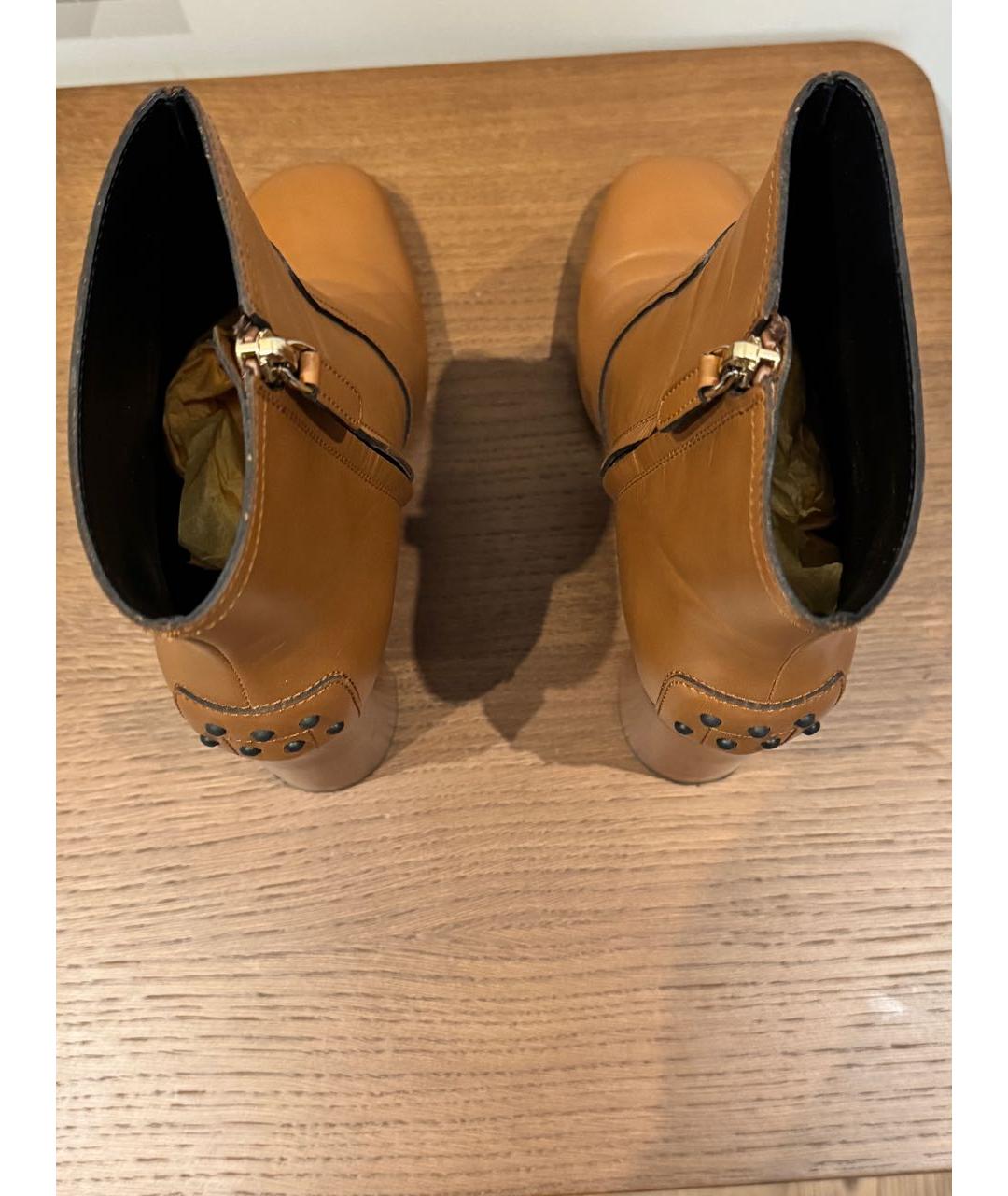 TOD'S Коричневые кожаные ботильоны, фото 3