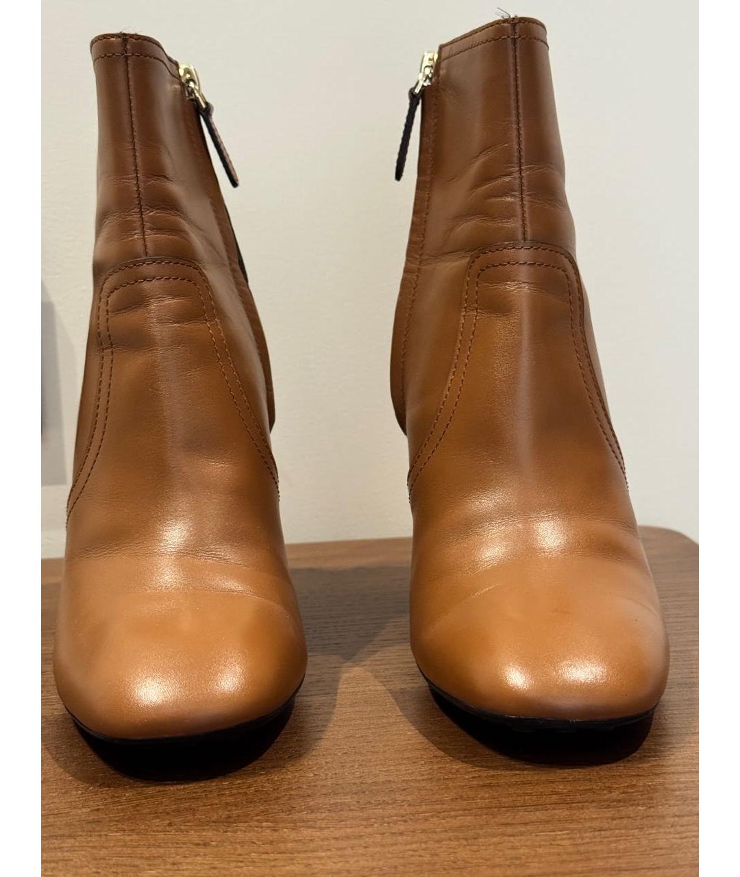 TOD'S Коричневые кожаные ботильоны, фото 2