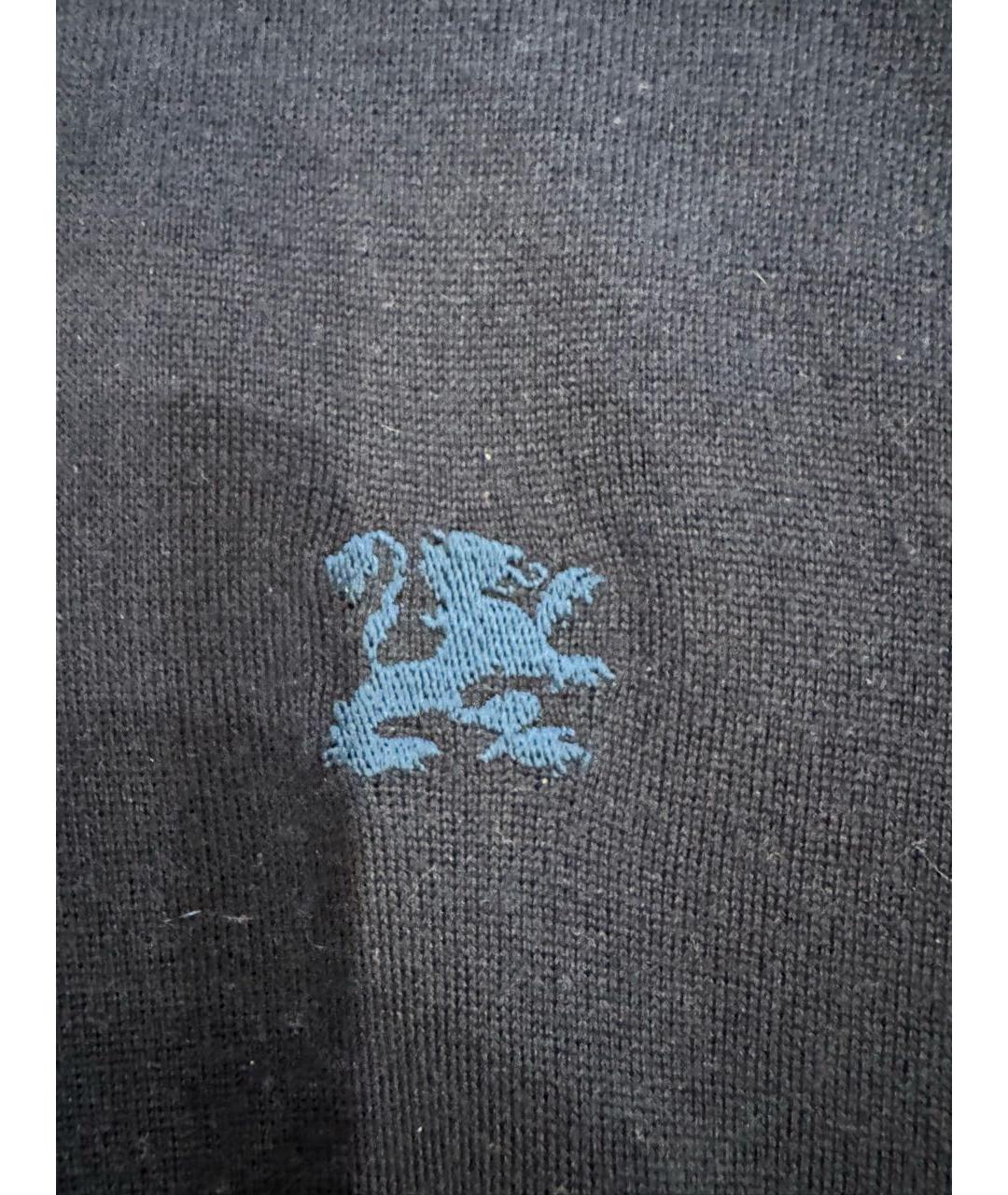 ZILLI Темно-синее поло с длинным рукавом, фото 4