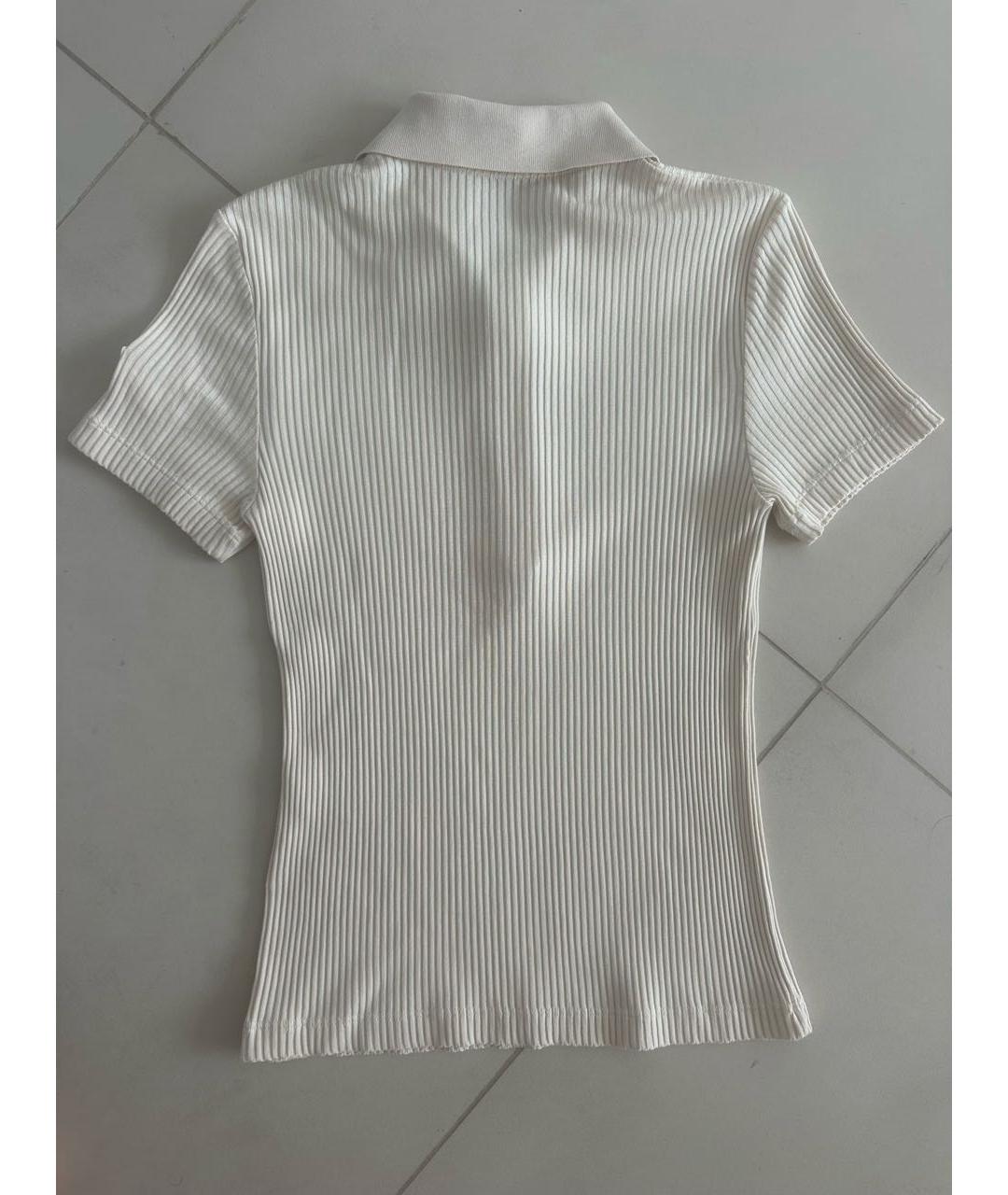 MONCLER Бежевая хлопковая футболка, фото 2