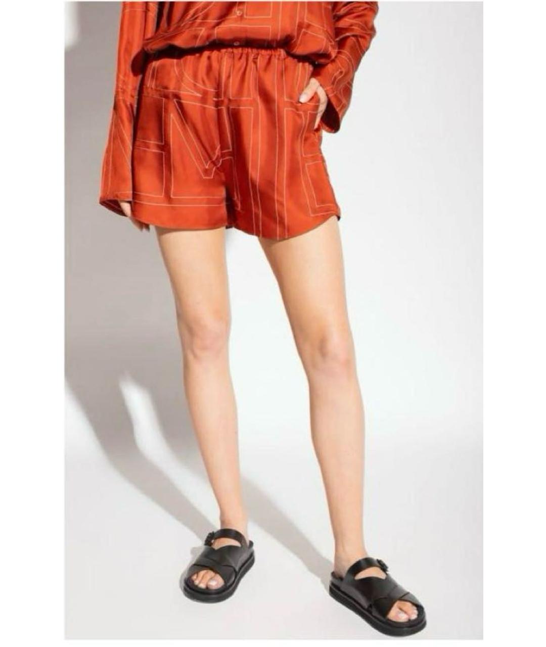 TOTEME Оранжевое шелковые шорты, фото 4