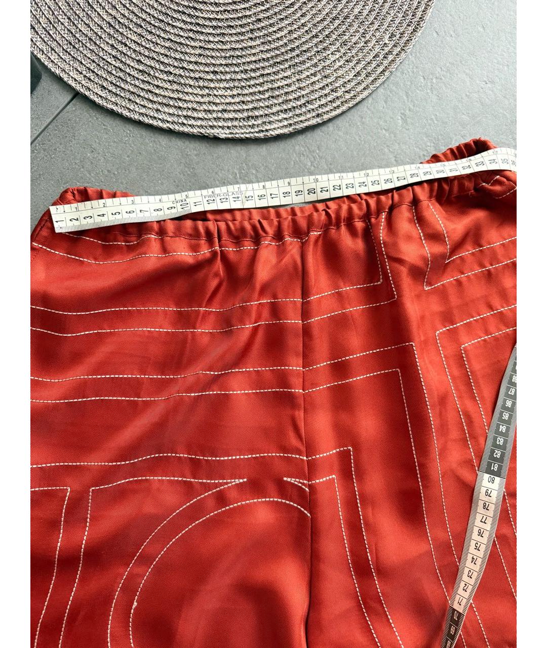 TOTEME Оранжевое шелковые шорты, фото 3