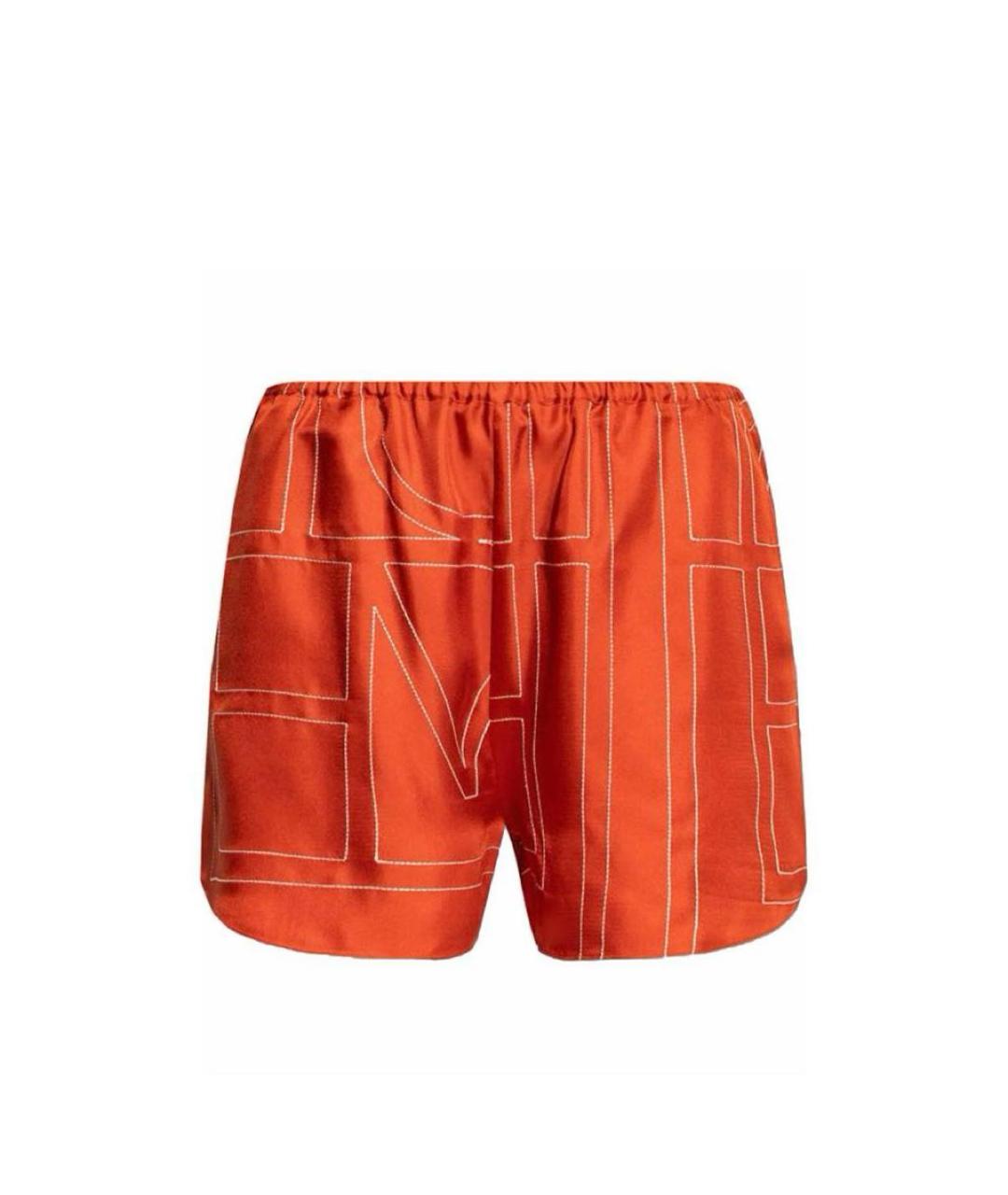 TOTEME Оранжевое шелковые шорты, фото 1