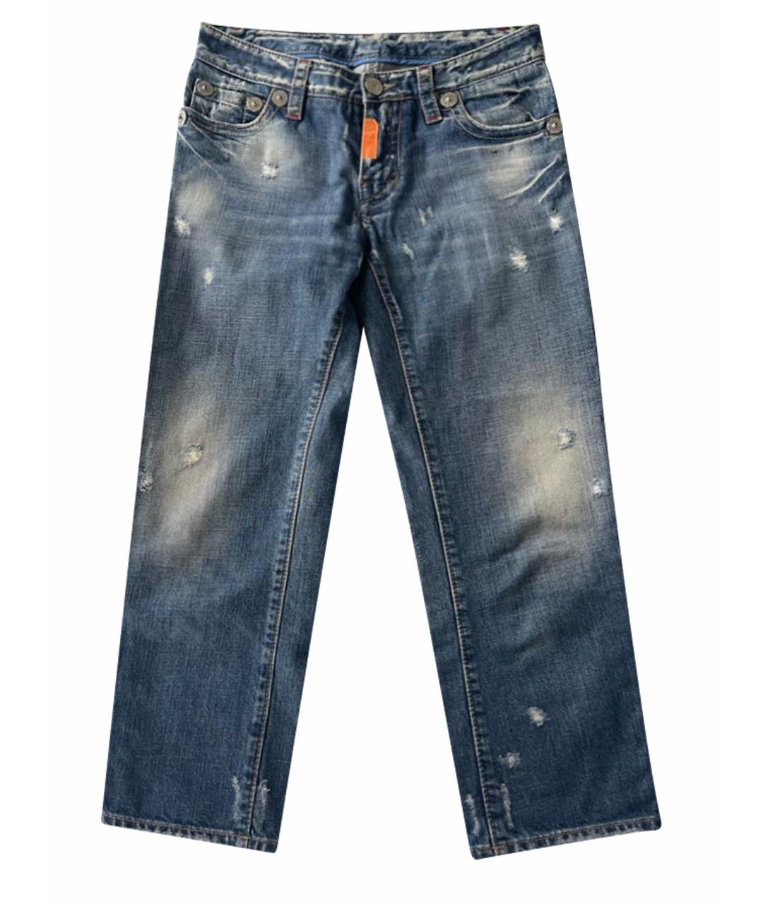 DSQUARED2 Синие хлопковые джинсы слим, фото 1