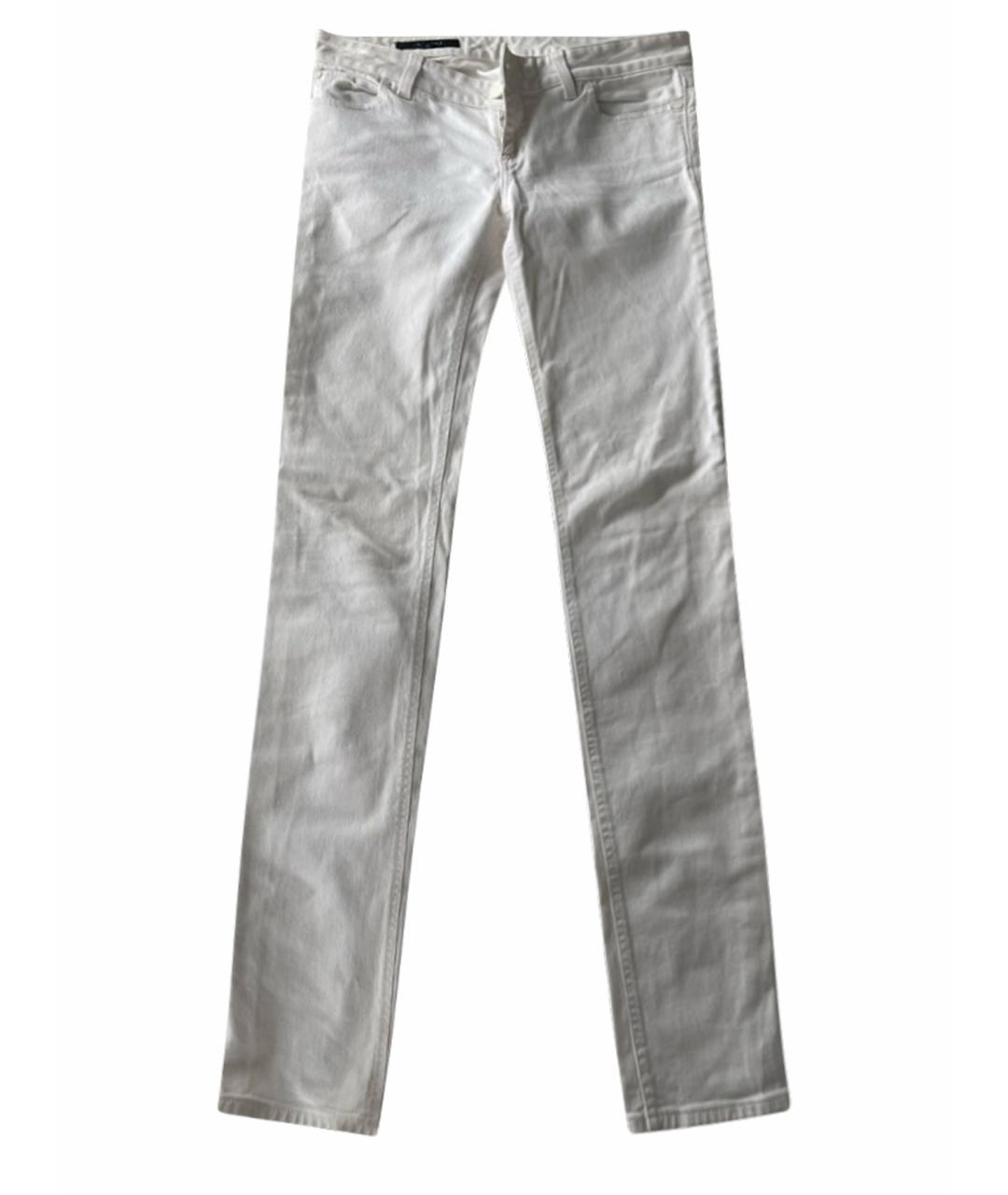 GUCCI Белые хлопковые джинсы слим, фото 1