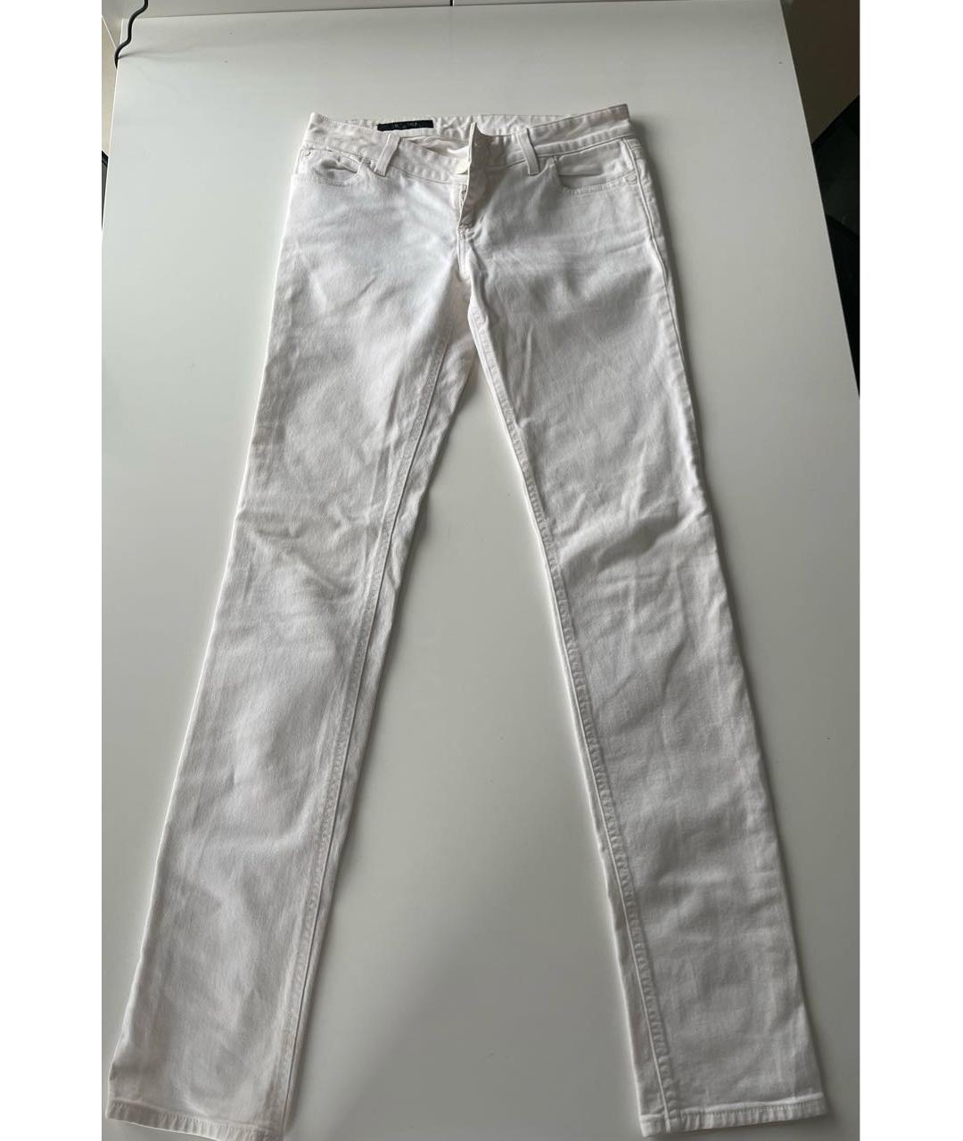 GUCCI Белые хлопковые джинсы слим, фото 5
