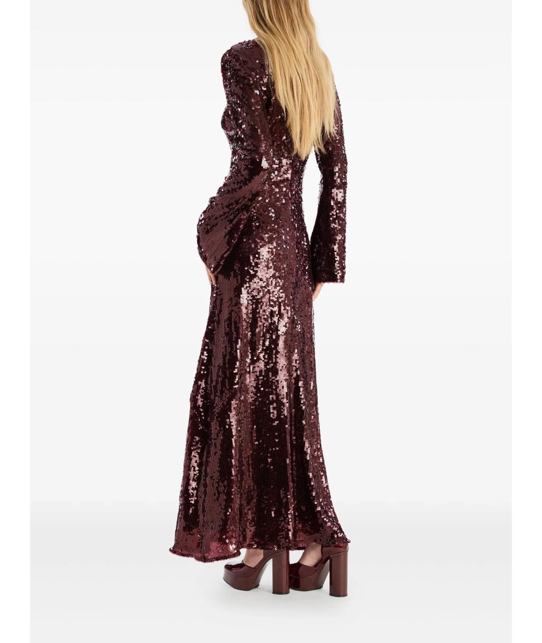 ROTATE Красное полиэстеровое вечернее платье, фото 3