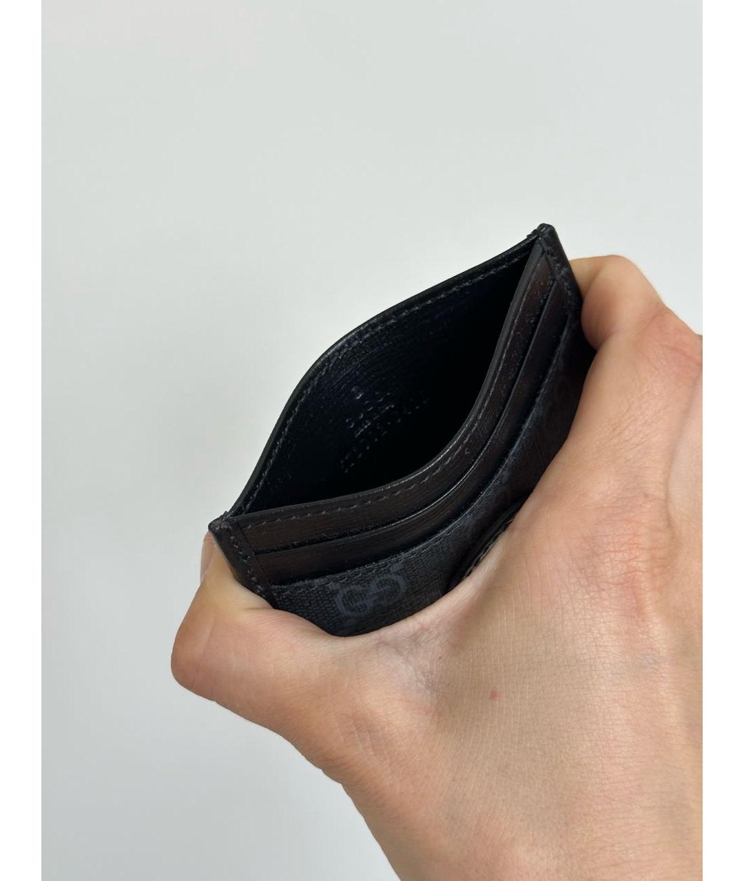 GUCCI Черный кожаный кардхолдер, фото 3
