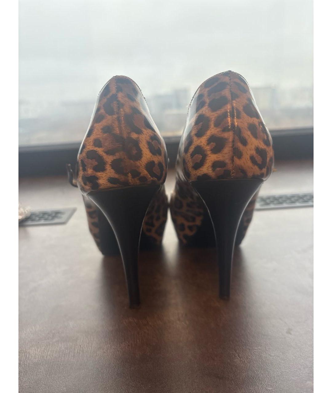 LE SILLA Бежевые кожаные туфли, фото 4