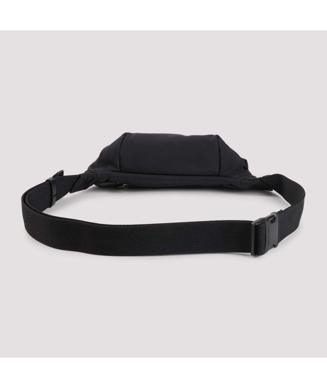 MONCLER Черная тканевая поясная сумка, фото 5