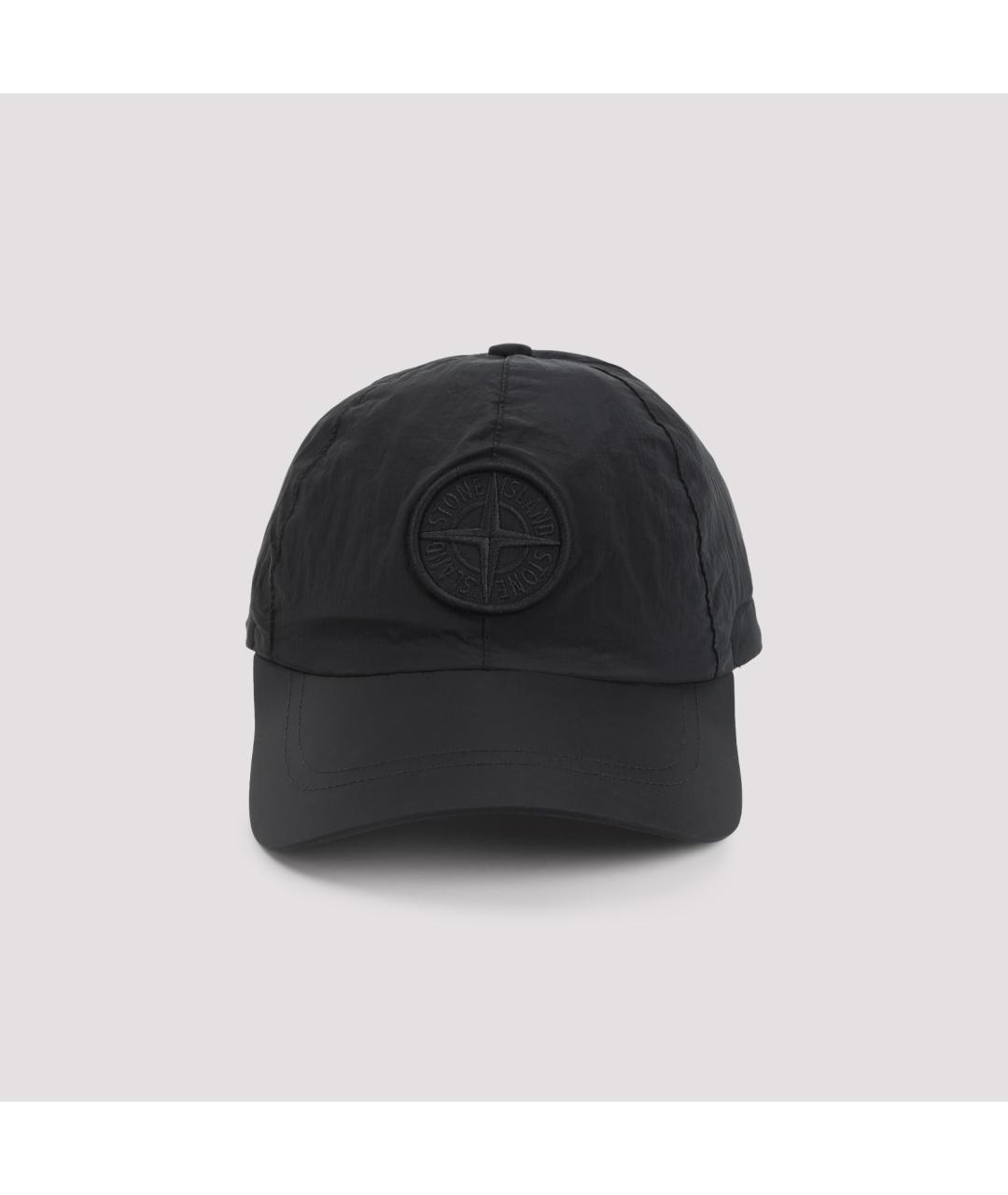 STONE ISLAND Черная синтетическая кепка/бейсболка, фото 2