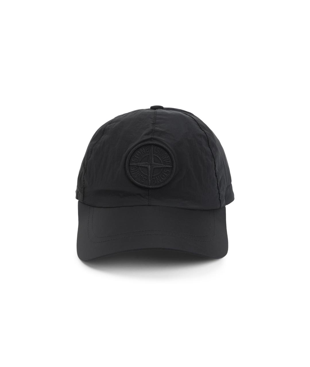 STONE ISLAND Черная синтетическая кепка/бейсболка, фото 1