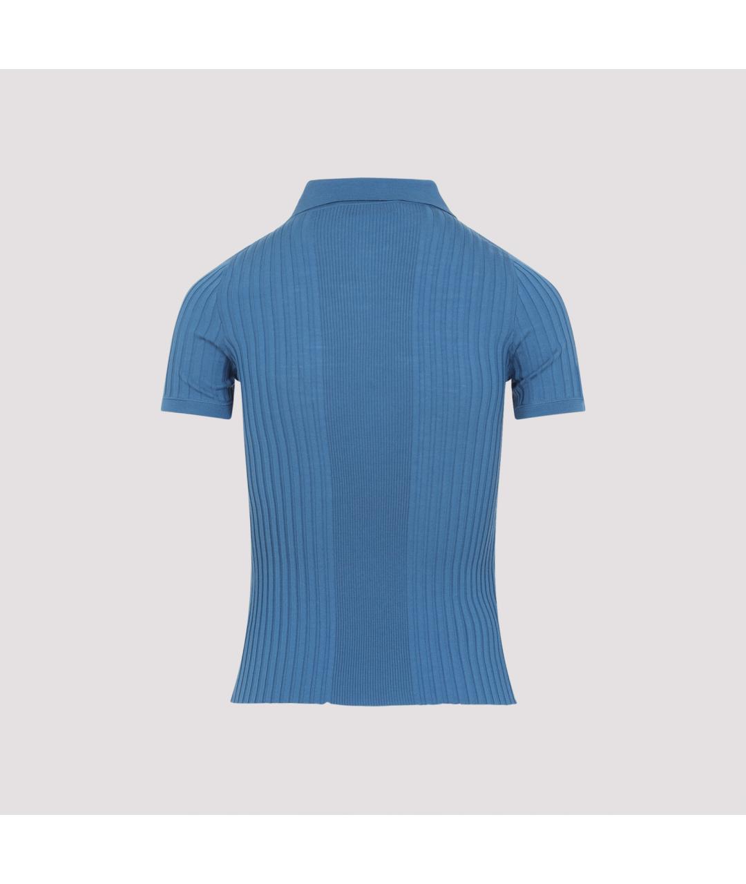 MIU MIU Голубой шерстяной джемпер / свитер, фото 4