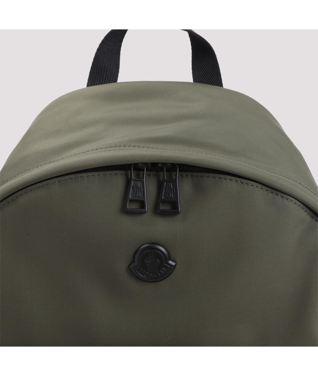 MONCLER Зеленый синтетический рюкзак, фото 5