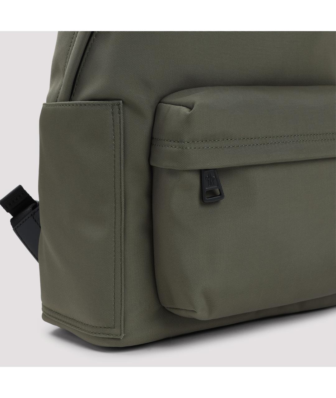 MONCLER Зеленый синтетический рюкзак, фото 6