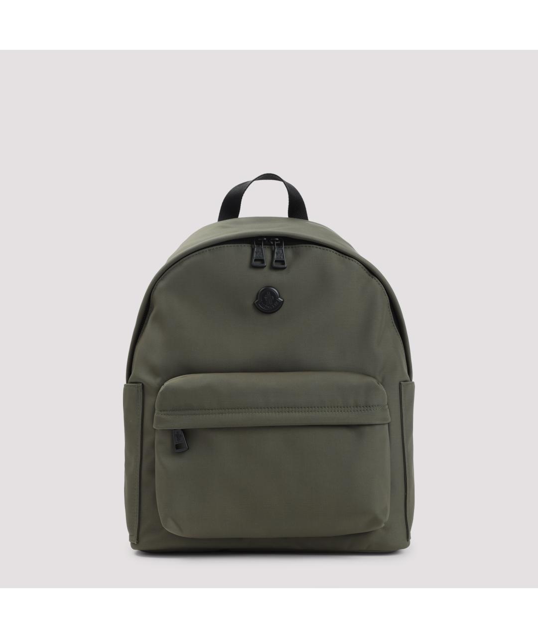 MONCLER Зеленый синтетический рюкзак, фото 2