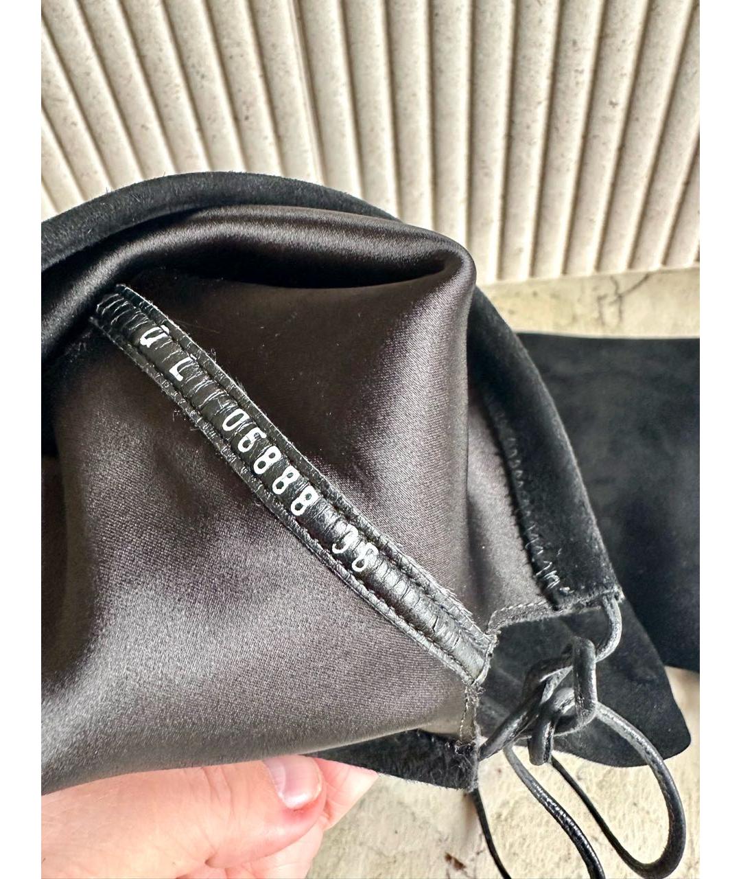 STUART WEITZMAN Черные замшевые ботфорты, фото 5