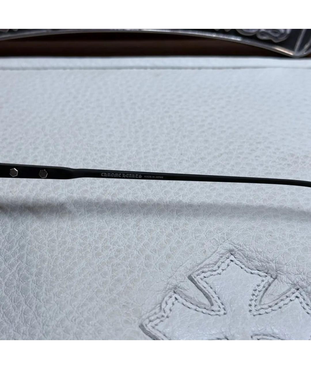 CHROME HEARTS Черные металлические солнцезащитные очки, фото 6