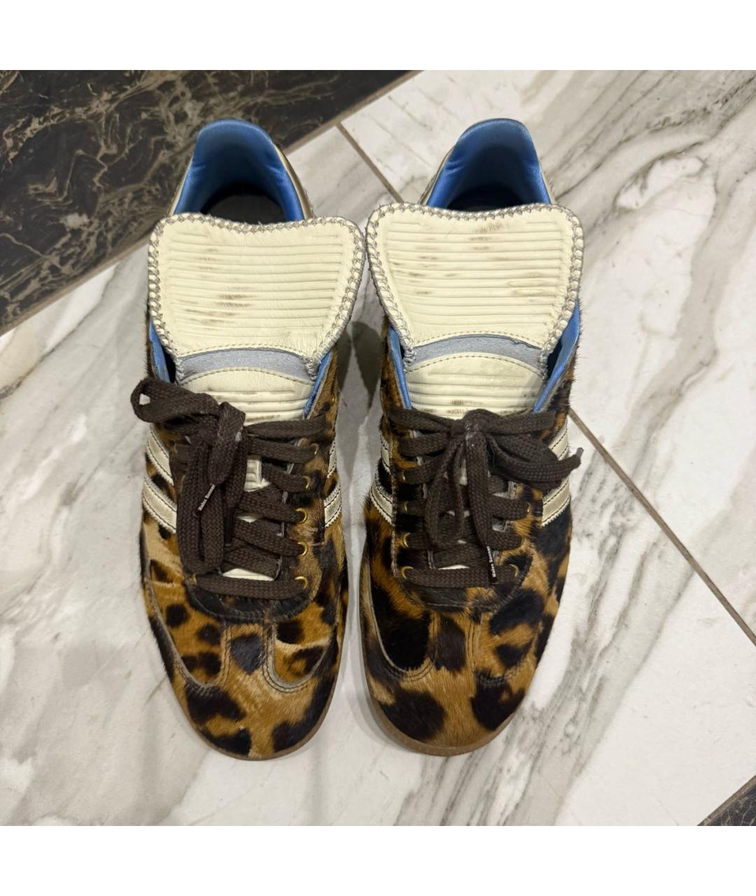 ADIDAS Коричневые текстильные низкие кроссовки / кеды, фото 4