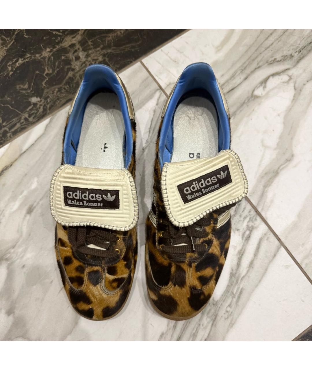 ADIDAS Коричневые текстильные низкие кроссовки / кеды, фото 5