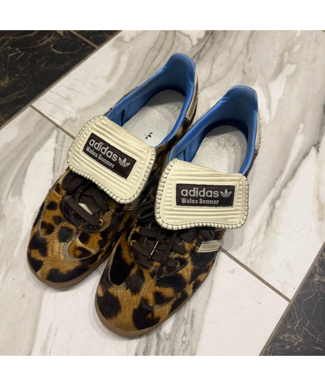 ADIDAS Коричневые текстильные низкие кроссовки / кеды, фото 3