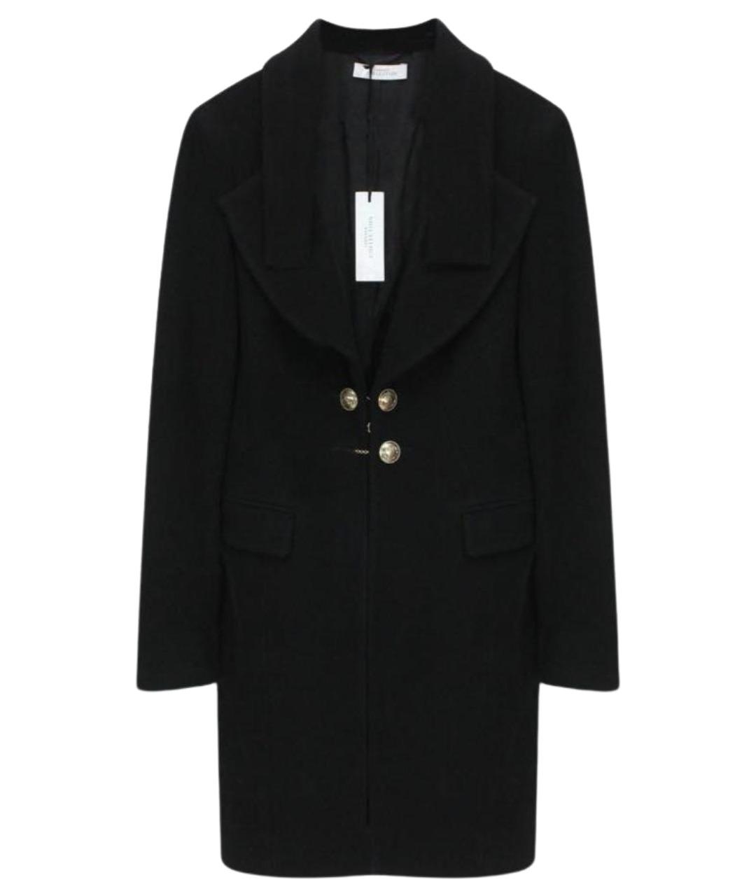 VERSACE COLLECTION Черное шерстяное пальто, фото 1