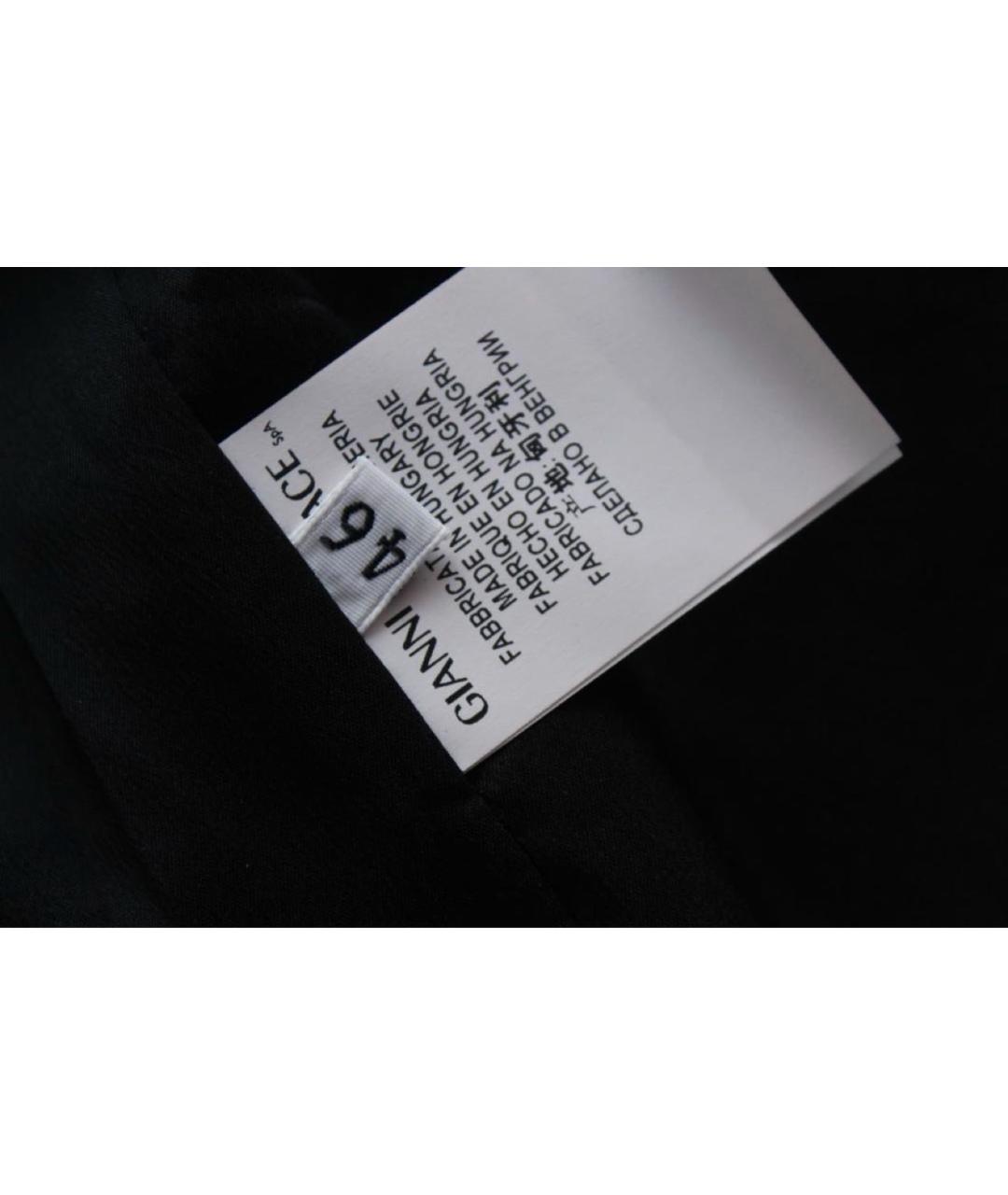 VERSACE COLLECTION Черное шерстяное пальто, фото 5