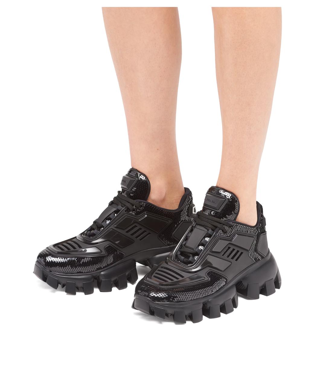 PRADA Черные кроссовки, фото 6