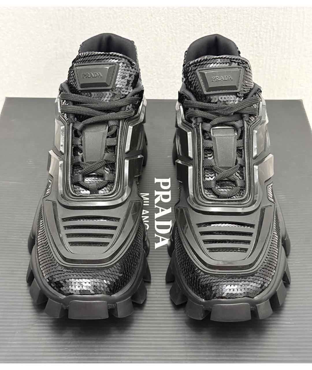 PRADA Черные кроссовки, фото 3