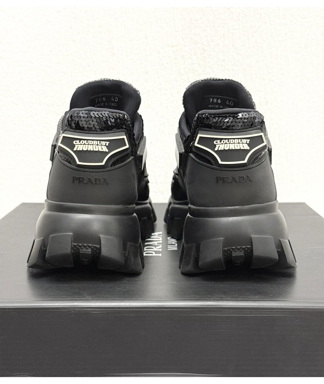 PRADA Черные кроссовки, фото 5