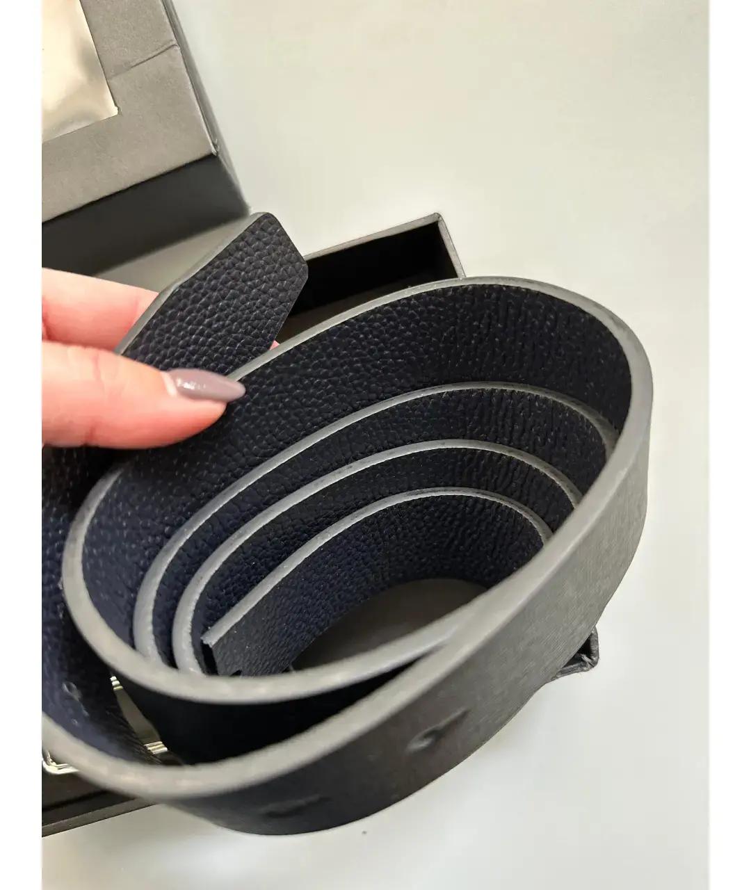 ARMANI EXCHANGE Черный кожаный ремень, фото 6