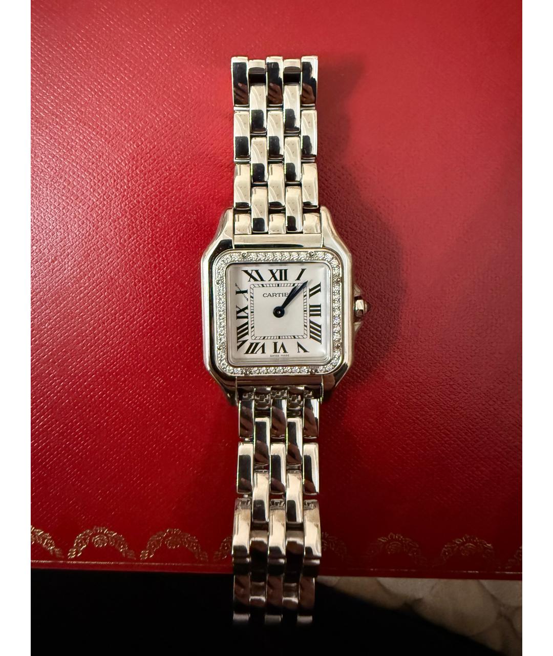 CARTIER Белые часы из белого золота, фото 4