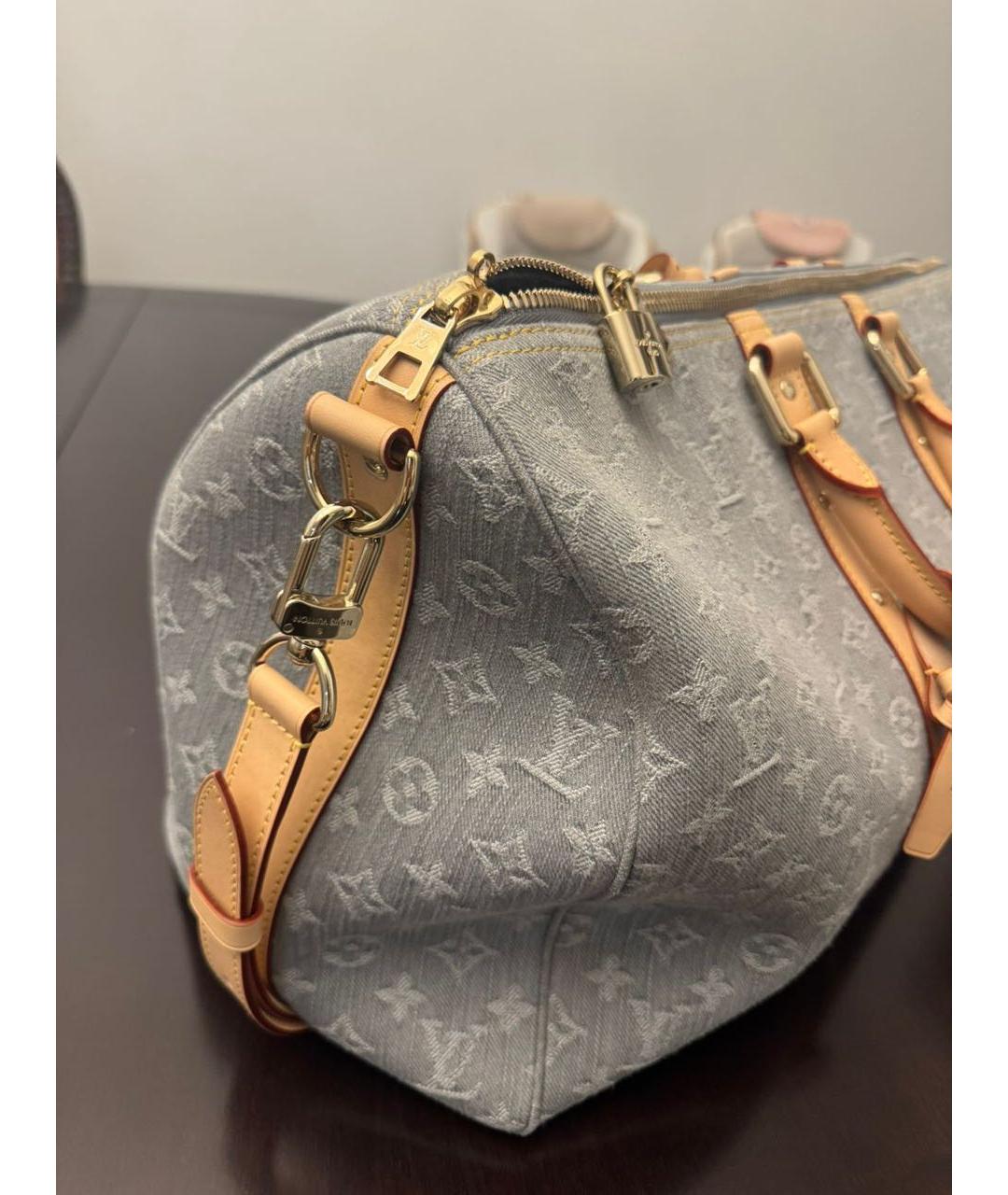 LOUIS VUITTON Серая дорожная/спортивная сумка, фото 3
