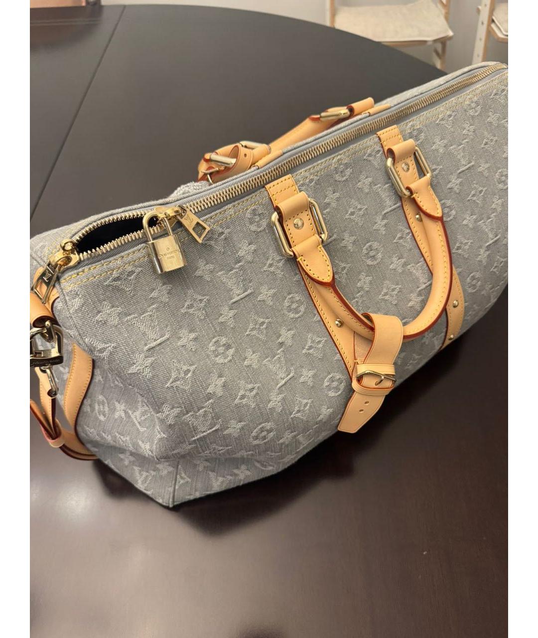 LOUIS VUITTON Серая дорожная/спортивная сумка, фото 2