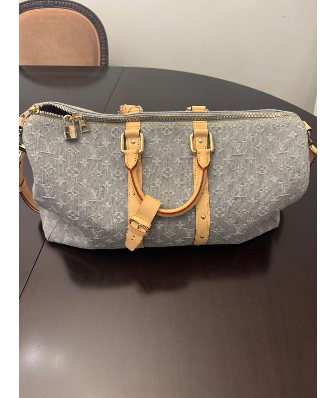 LOUIS VUITTON Серая дорожная/спортивная сумка, фото 4