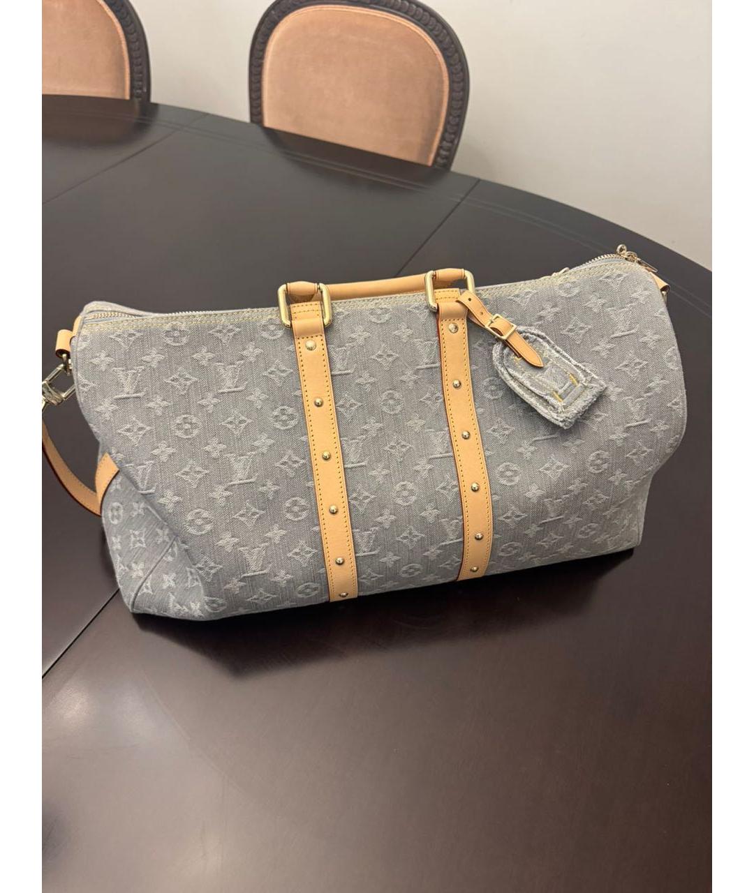 LOUIS VUITTON Серая дорожная/спортивная сумка, фото 5