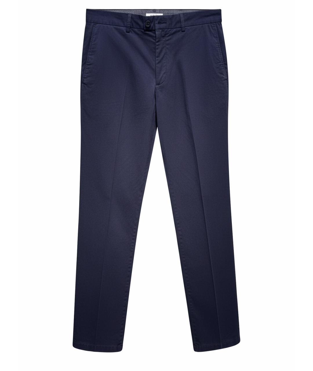 ZZEGNA Черные хлопковые классические брюки, фото 1