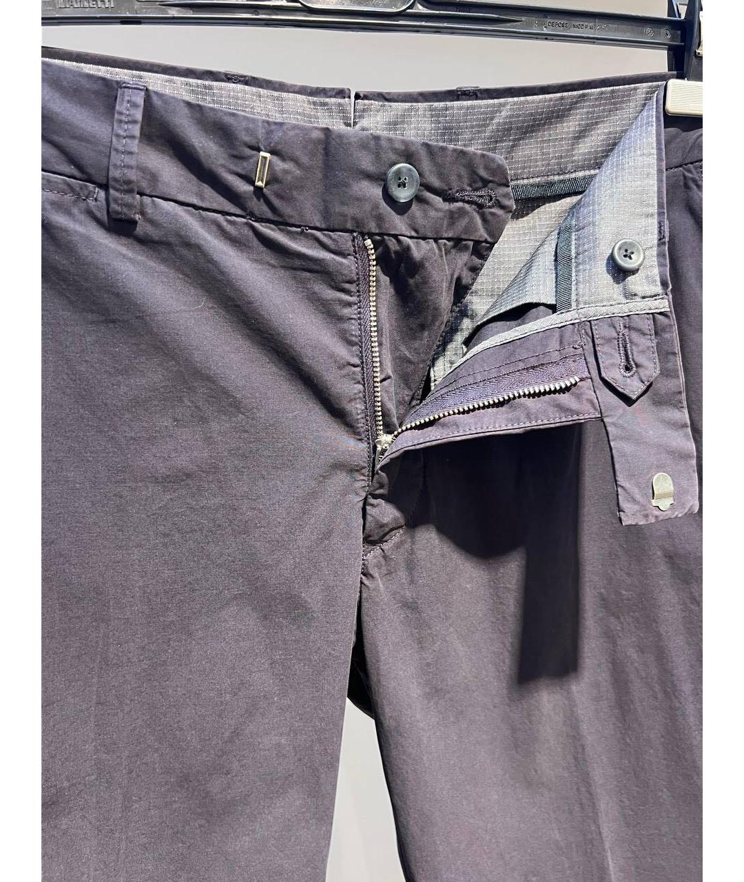 ZZEGNA Черные хлопковые классические брюки, фото 3