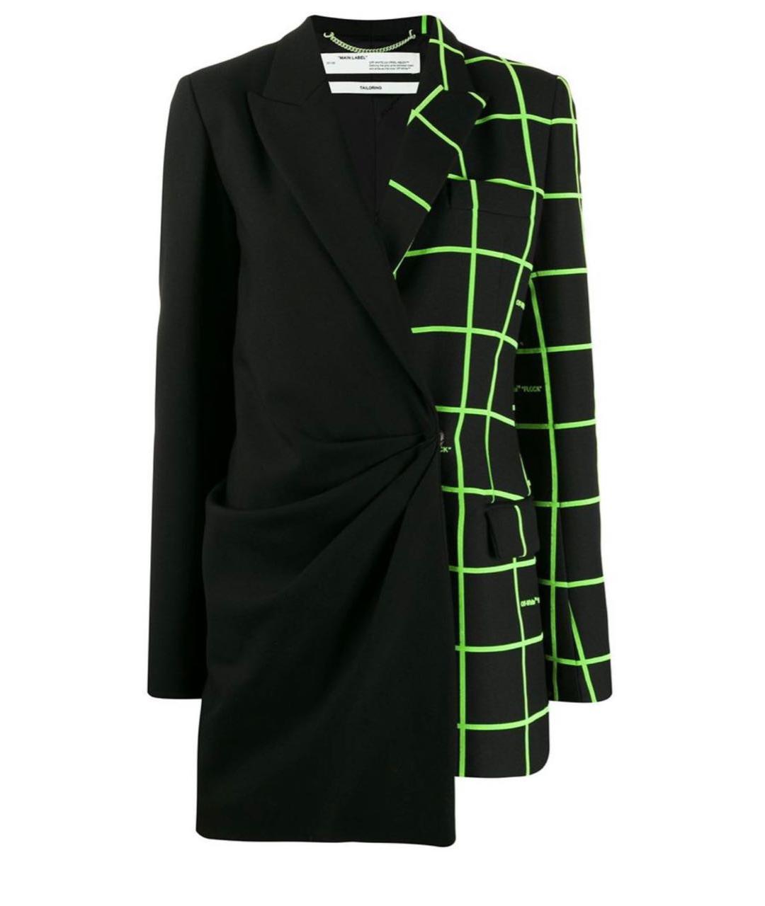 OFF-WHITE Черный шерстяной жакет/пиджак, фото 1