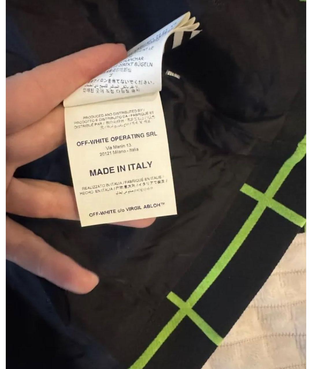 OFF-WHITE Черный шерстяной жакет/пиджак, фото 4